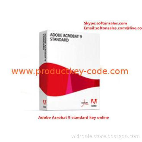Adobe Key Code Adobe Acrobat 9.0 Standard for Multi-languag